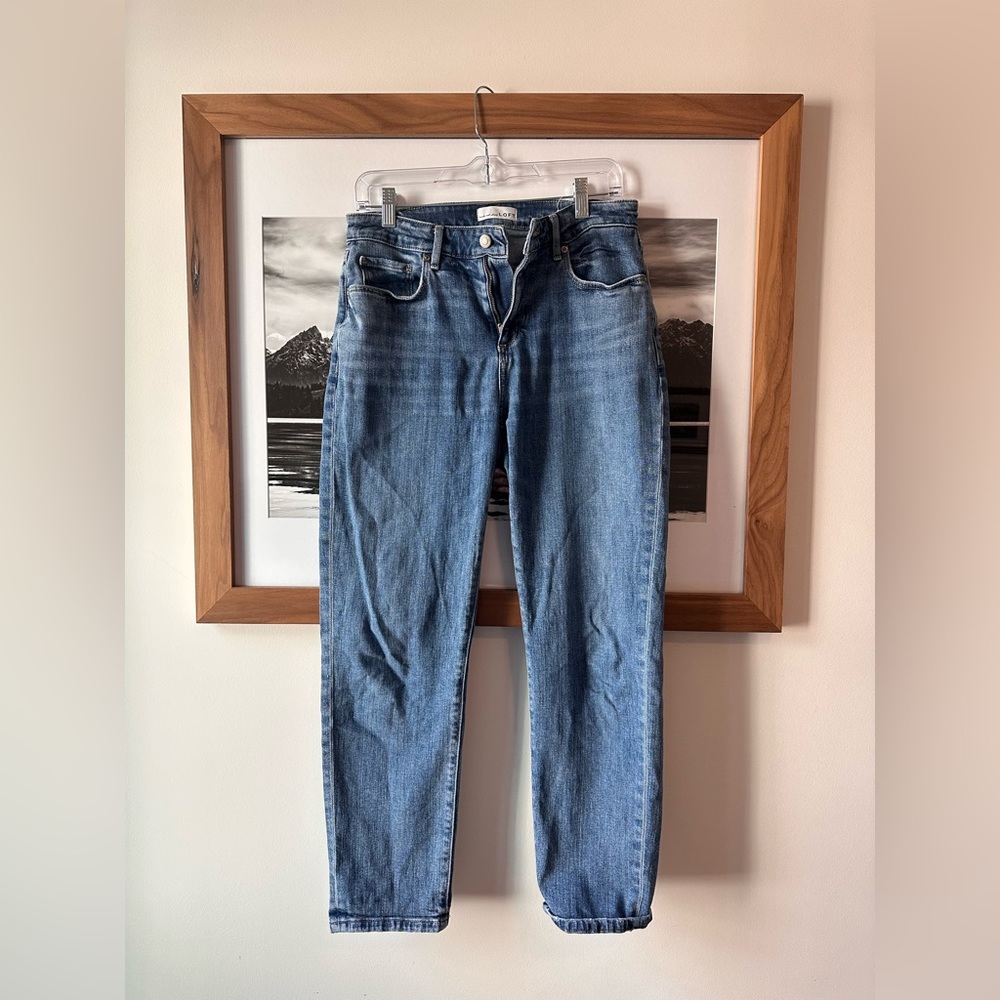 Loft curvy super soft girlfriend jean